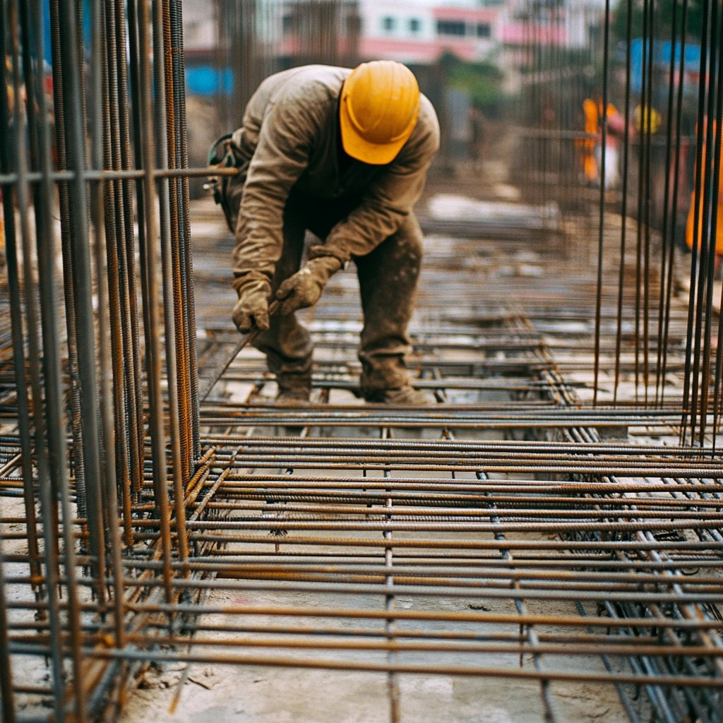 Важно соблюдать шаг арматуры и технологию связки