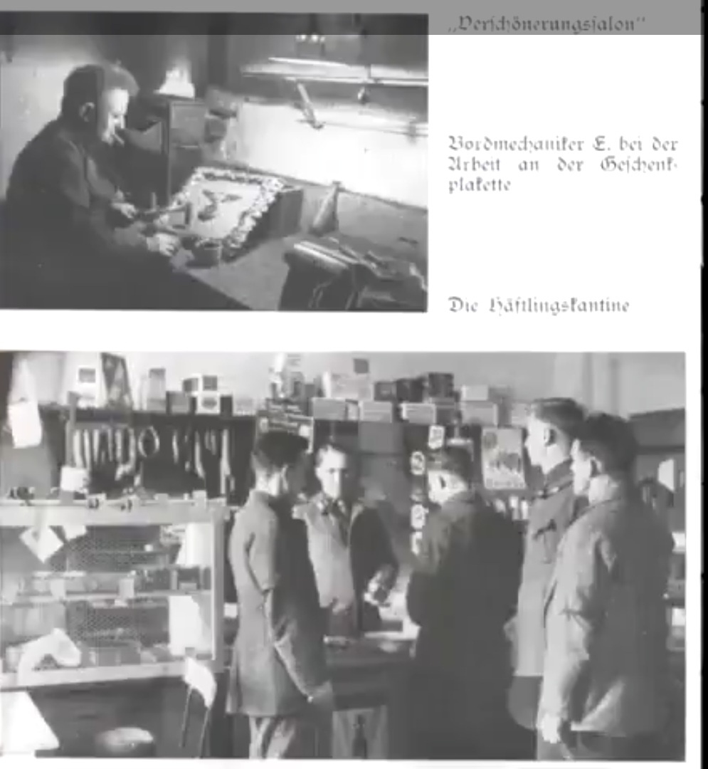 Заключённые Заксенхаузена-Ораниенбурга в лагерной кантине. Довоенное фото.