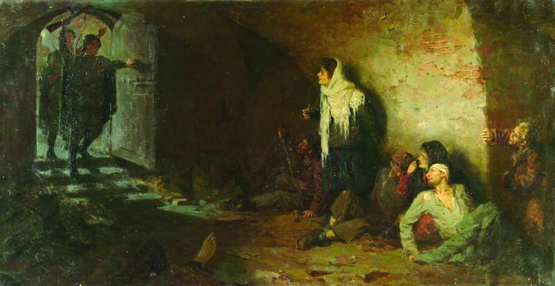 М.И.Лихачёв. Наши пришли. 1947. Воронежский областной художественный музей им. И.Н. Крамского.