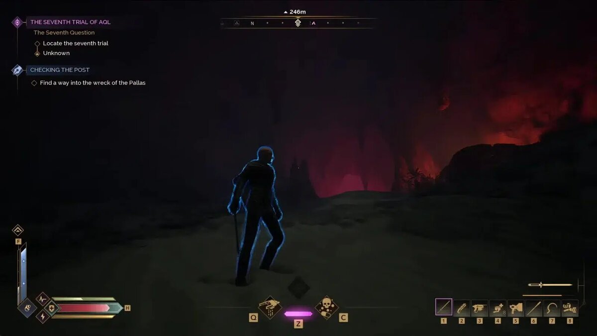    Путь внутри пещеры линеен