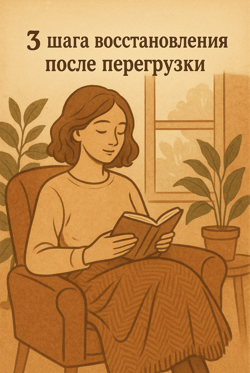 Три шага, чтобы восстановиться, если всё бесит, тревожит или давит. Простой человеческий текст для тех, кто устал быть “собранным”.