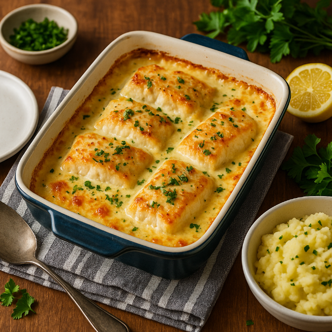 Рыба в сливочном соусе в духовке рецепты от Дарики