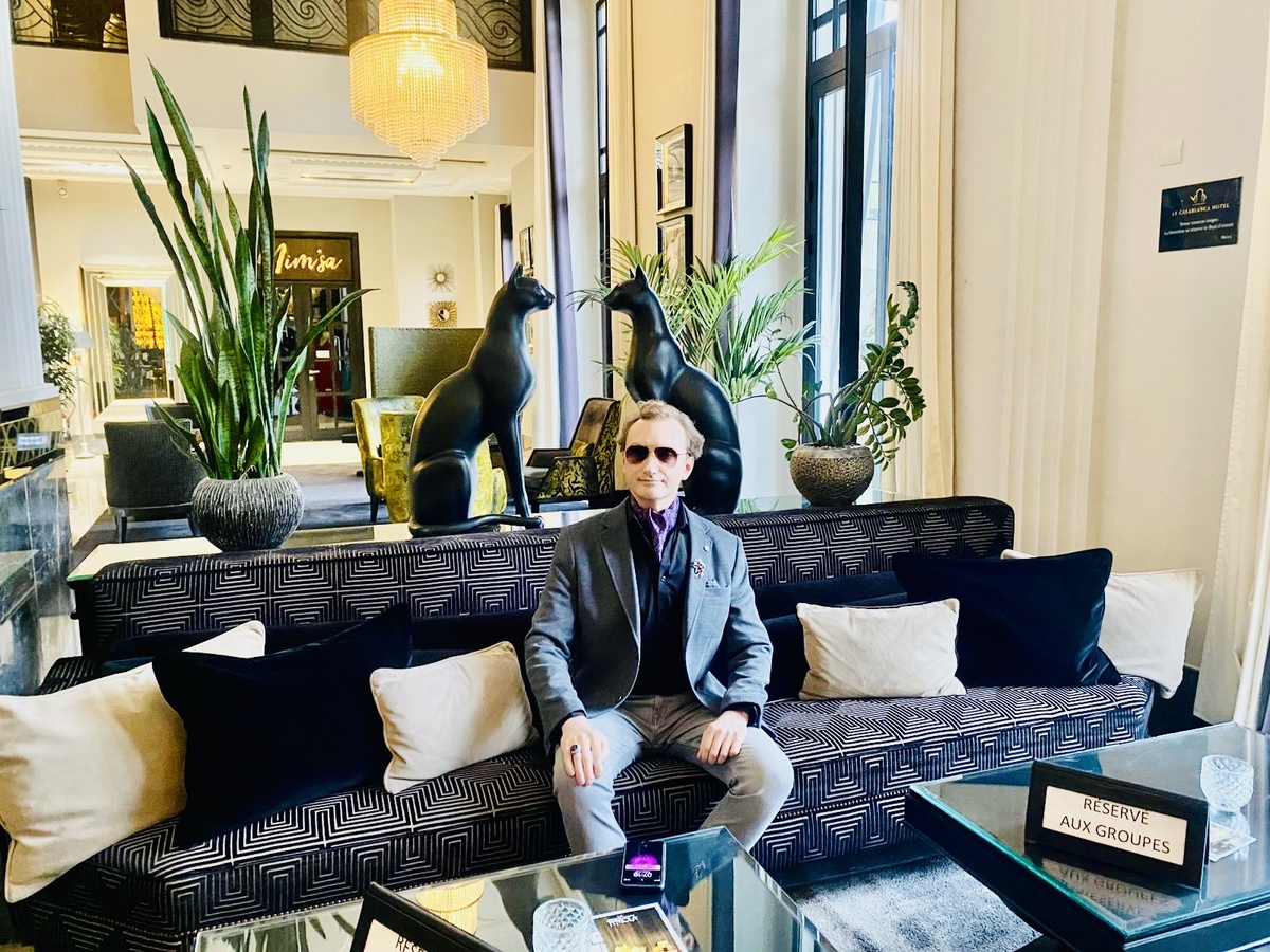 Георгий Гранкорд, основатель маркалинизма. Отель Le Casablanca, Марокко