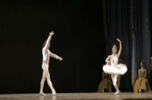 Танец Мари и Щелкунчика// гифка создана из доступных в интернете фотографий 