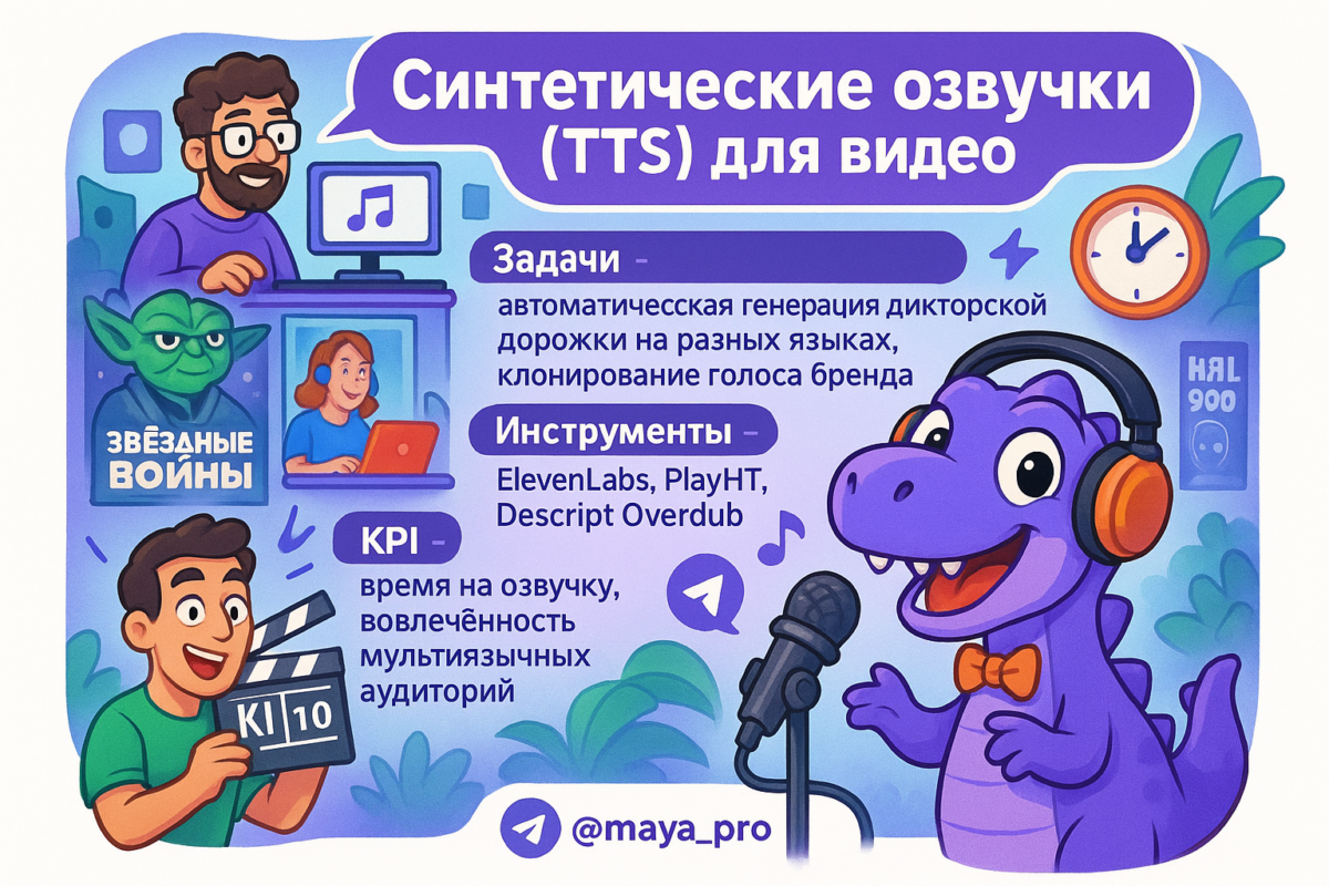    Синтетическая озвучка: как автоматика превращает рутину в бизнес-поток без векового труда Артур Хорошев