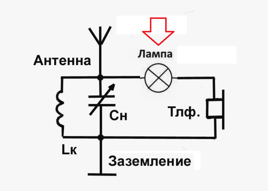 Детектор из лампочки