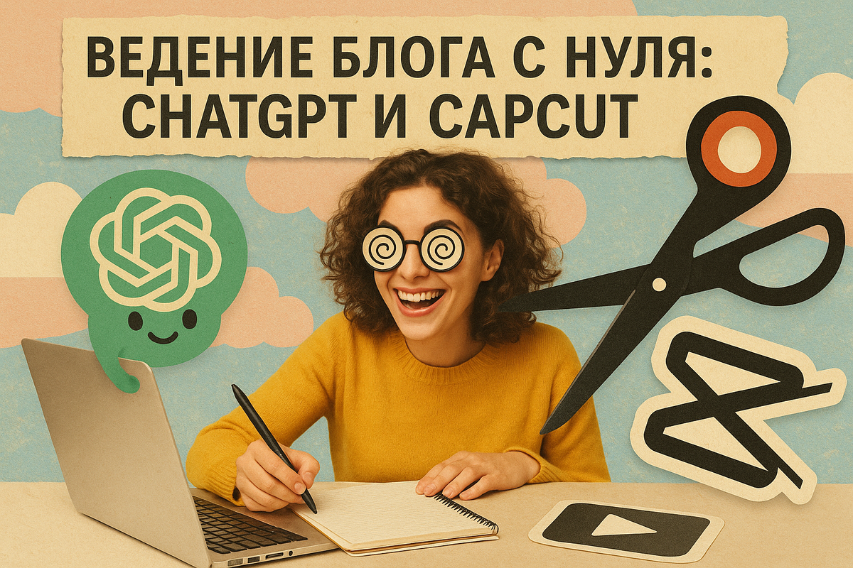 Ведение блога с нуля с ChatGPT и CapCut 

