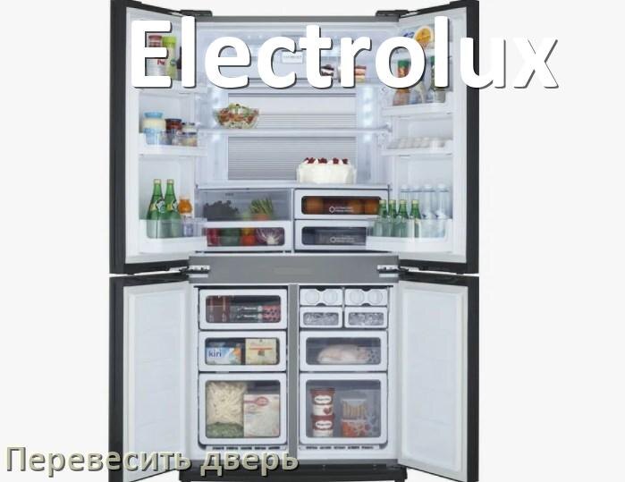 
Как перевесить дверь холодильника Electrolux и поменять сторону