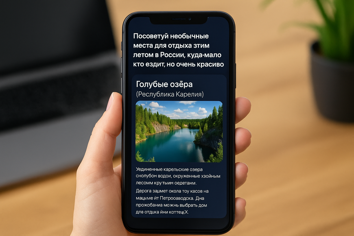 С помощью нейросетей можно находить вдохновляющие и малоизвестные места для отдыха, о которых вы даже не догадывались.