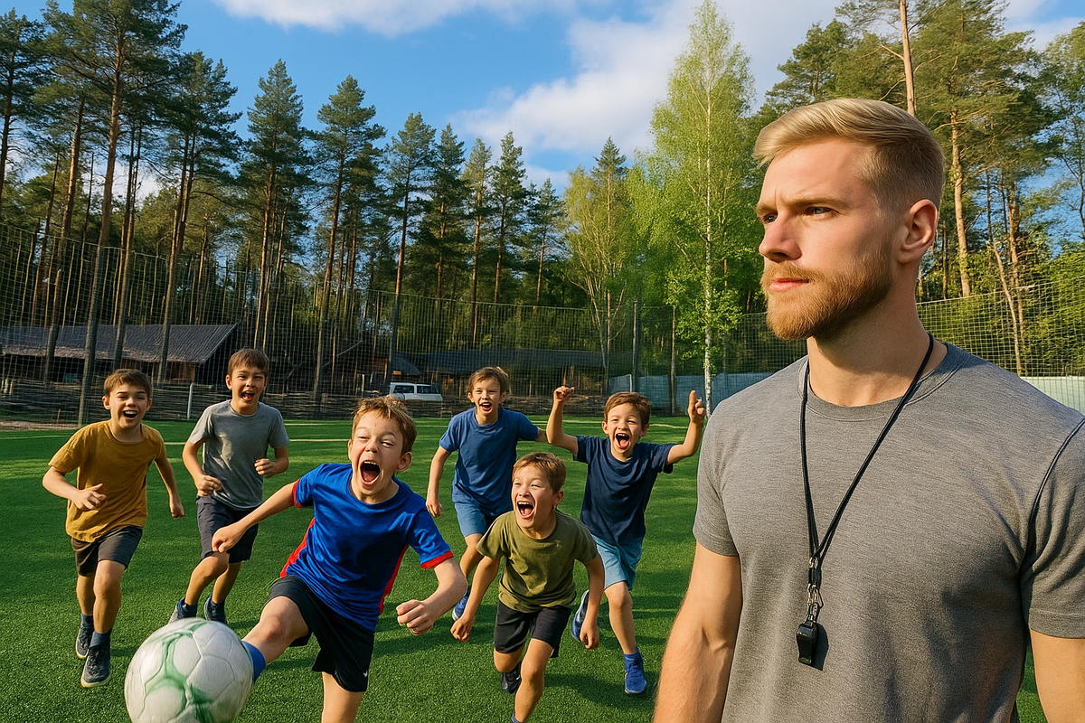 Так ИИ представляет себе тренера по футболу и его команду