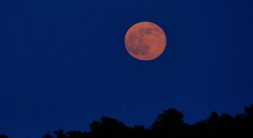 Название «Клубничная Луна» пришло из традиций североамериканских индейцев. Фото: скриншот из видео msn.com