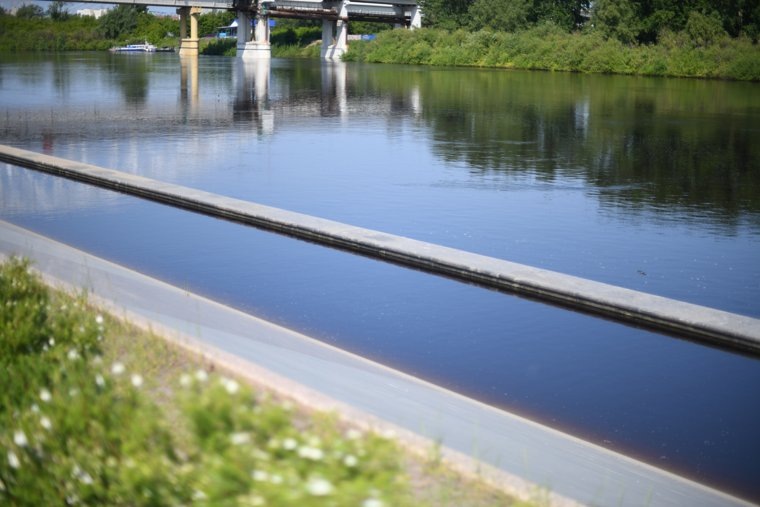 Вода начала отступать. Фото: Никита Сабашников, URA.RU