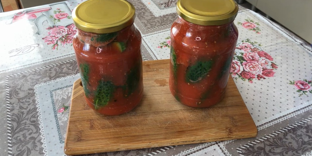 Маринованные огурцы в томатной заливке Кровавая Мери Рецепт просто бомба