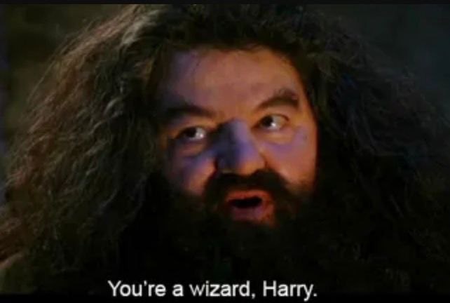 You're a wizard, Harry.