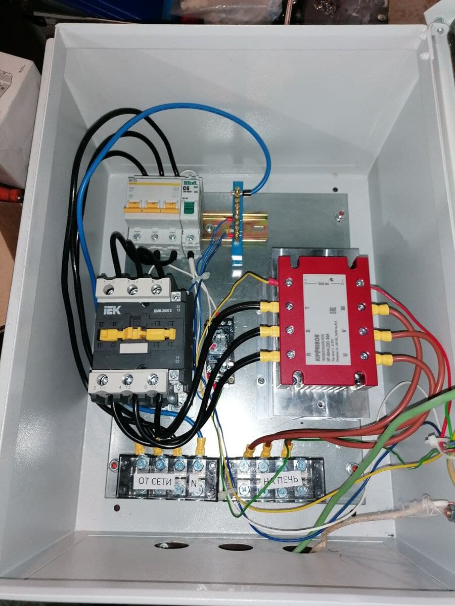 Шкаф управления печью термообработки столешниц из акрила