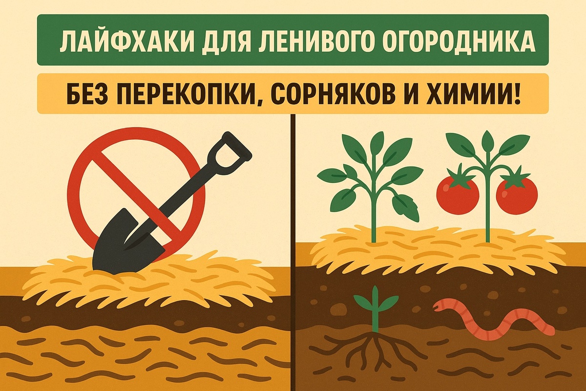 Лайфхаки для ленивого огородника — без перекопки, сорняков и химии!
