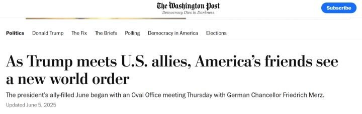 Скриншот статьи с сайта washingtonpost.com.