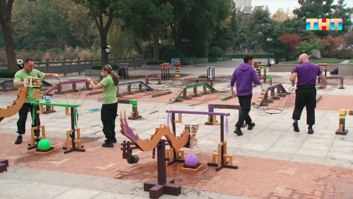 Зееленые и фиолетовые