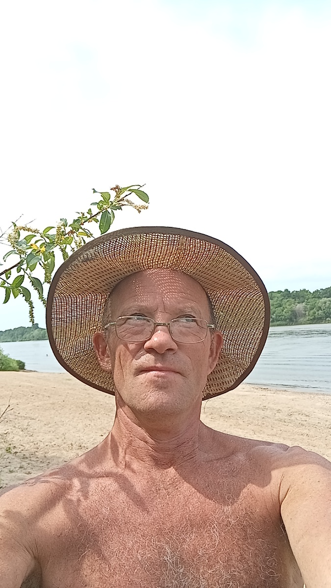 Автор на Оке.