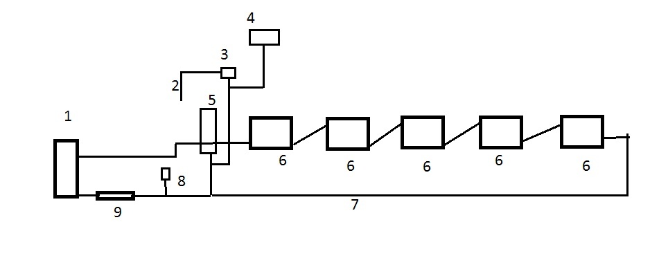 Схема системы отопления. Схема автора.