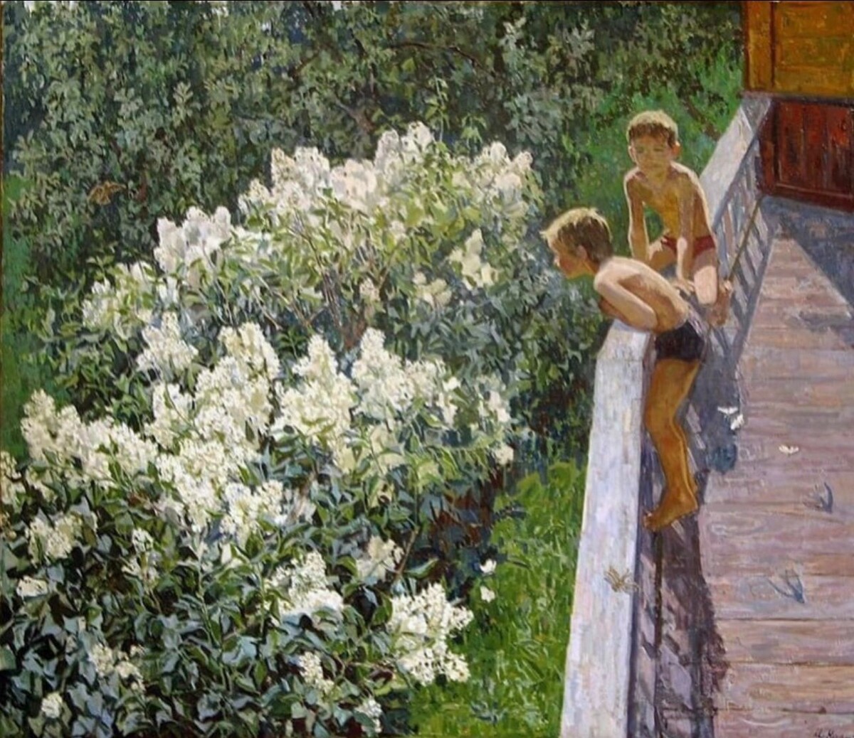 Майя Копытцева. «Цветёт сирень». 1951