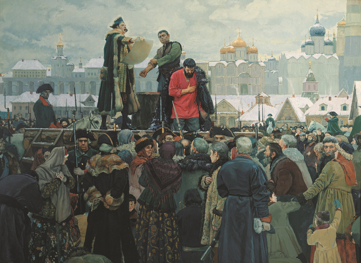 Виктор Маторин, "Казнь Пугачёва", 2000 год.