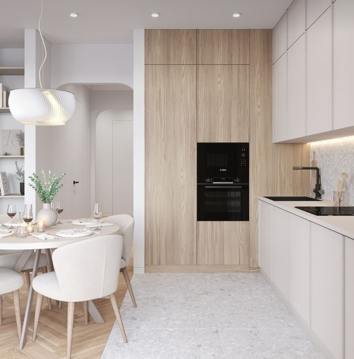 Кухня в стиле джапанди - идеальное сочетание изящества и простоты