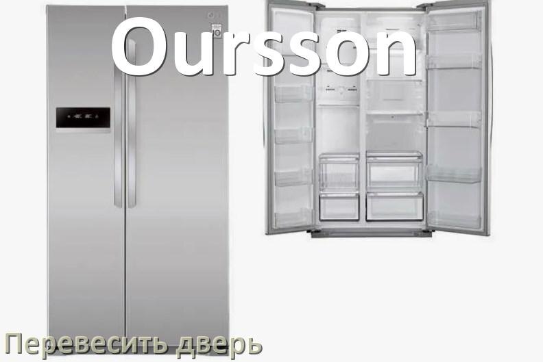 
Как перевесить дверь холодильника Oursson и поменять сторону