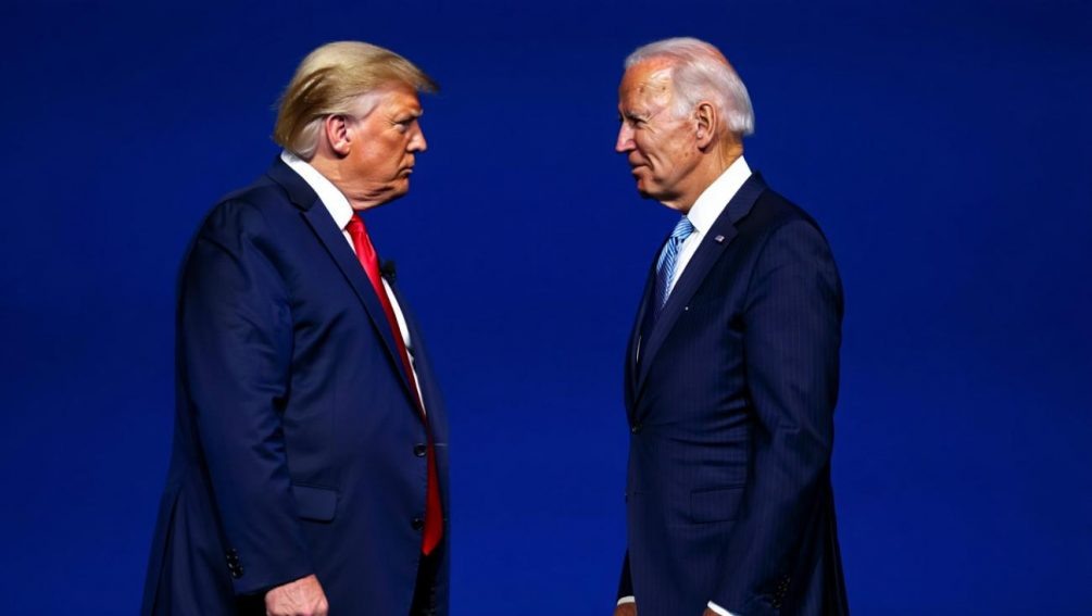   Трамп и Байден. Иллюстрация: "Блокнот"