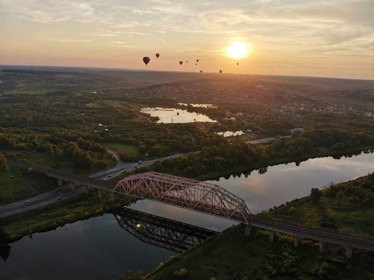 Яхрома. Вечерний полёт. Канал им.Москвы.