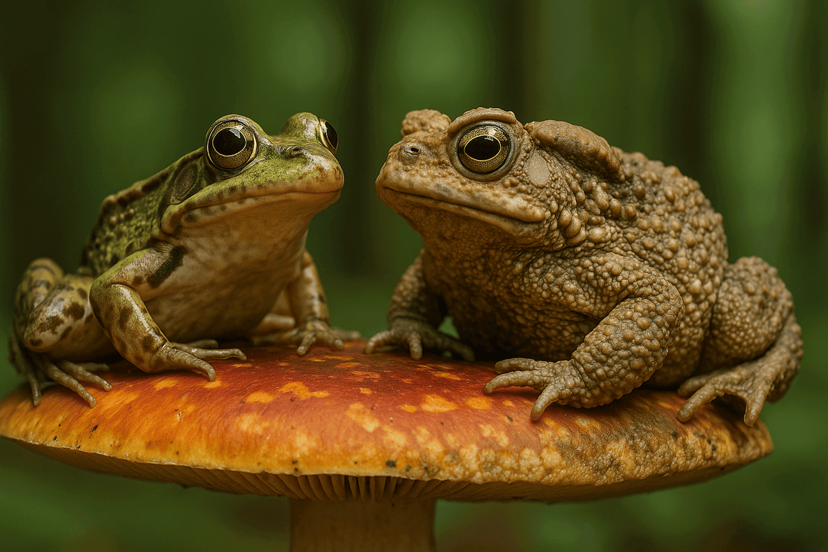    На фото и жаба, и лягушка — найди отличия!