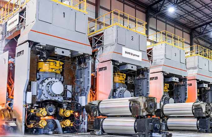В производственных цехах SMS Group.