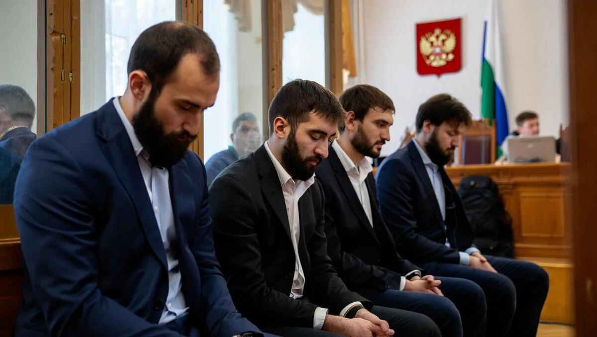 Подсудимые дагестанцы. Фото из открытого источника