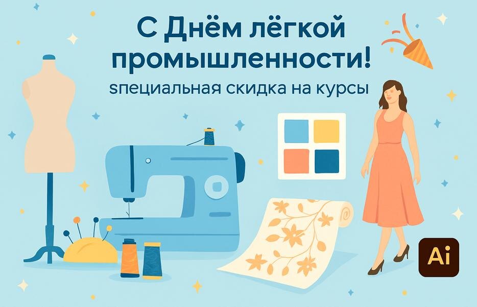 В честь этого важного дня мы подготовили для вас уникальную скидку на все наши курсы! 💥 С 8 по 10 июня действует промокод ЛЕГПРОМ, который дает скидку 1000₽ на любой курс.

Вот что вас ждет:

1️⃣ Мини-курс «От эскиза в карандаше до видео примерки»
За 3 урока вы создадите виртуальную-презентацию модного образа, научитесь рисовать, работать с нейросетями и делать виртуальные примерки.
https://fvdesign.ru/y/9b91c38

2️⃣ Мини-курс «Принты с нейросетями»
Ускорьте создание уникальных принтов с помощью Leonardo.ai и Midjourney. Множество идей и готовых паттернов для вашего творчества!
https://fvdesign.ru/print

3️⃣ Мини-курс «19 этапов создания коллекции одежды»
Пошаговый план создания коллекции от идеи до готового продукта. Узнайте, как работать с производствами и формировать цены!
https://fvdesign.ru/collection19

4️⃣ Курс «Adobe Illustrator в дизайне одежды»
Освойте векторную графику и научитесь создавать эскизы, принты и текстуры с помощью Illustrator. Курс для тех, кто хочет быть востребованным дизайнером!
https://fvdesign.ru/adobe

5️⃣ Курс «Adobe Photoshop в дизайне одежды»
Развивайте навыки работы с Photoshop и создавайте эскизы, принты и коллажи. Уверенные знания для профессионалов!
https://fvdesign.ru/photoshop

Не упустите шанс пройти обучение с выгодой!
🎯 Промокод: ЛЕГПРОМ
📅 Действует: с 8 по 10 июня