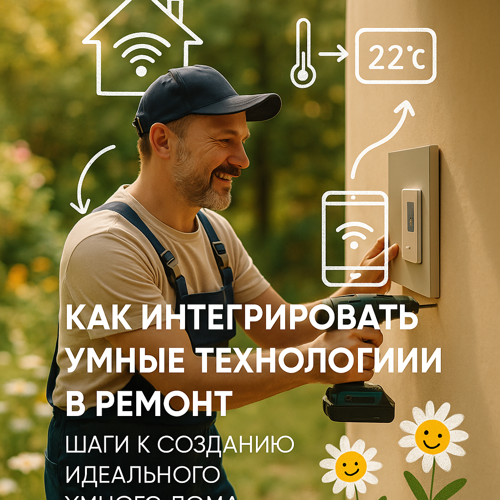    Как интегрировать умные технологии в ремонт: шаги к созданию идеального умного дома