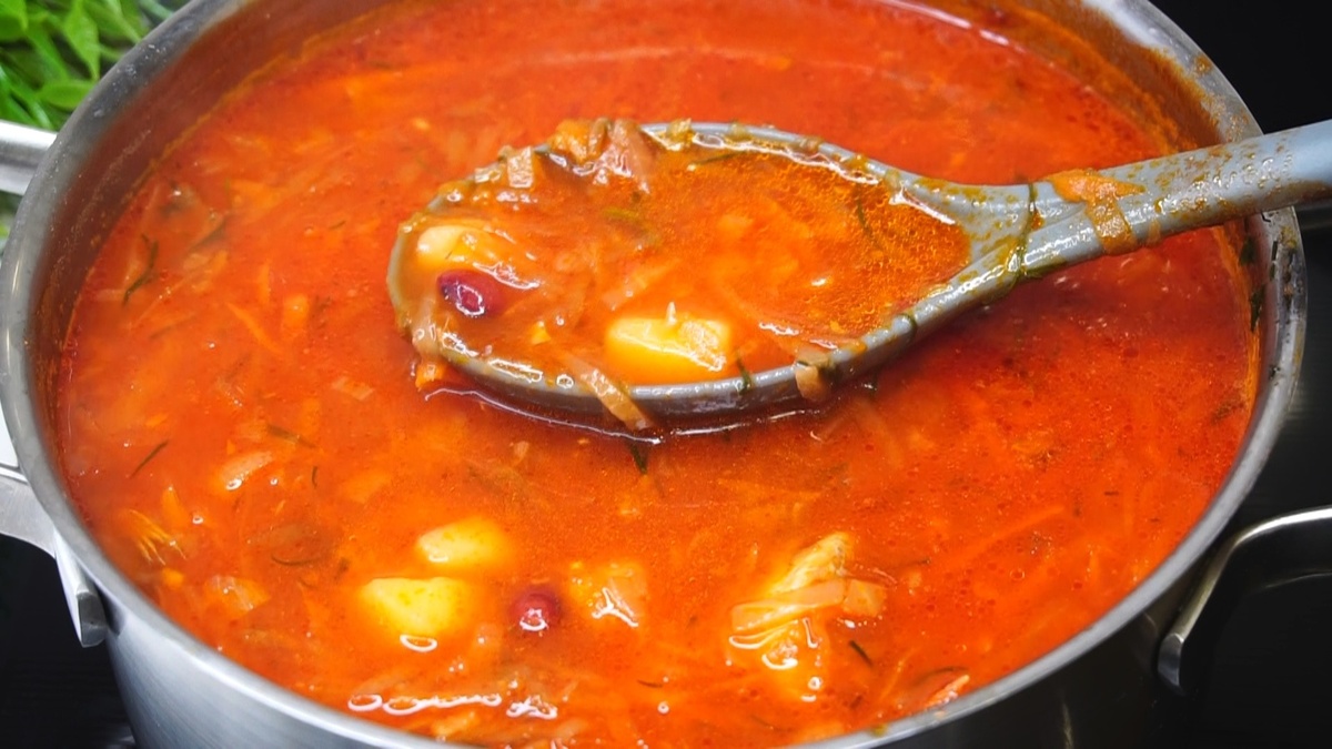 Борщ. Бычки на дне.