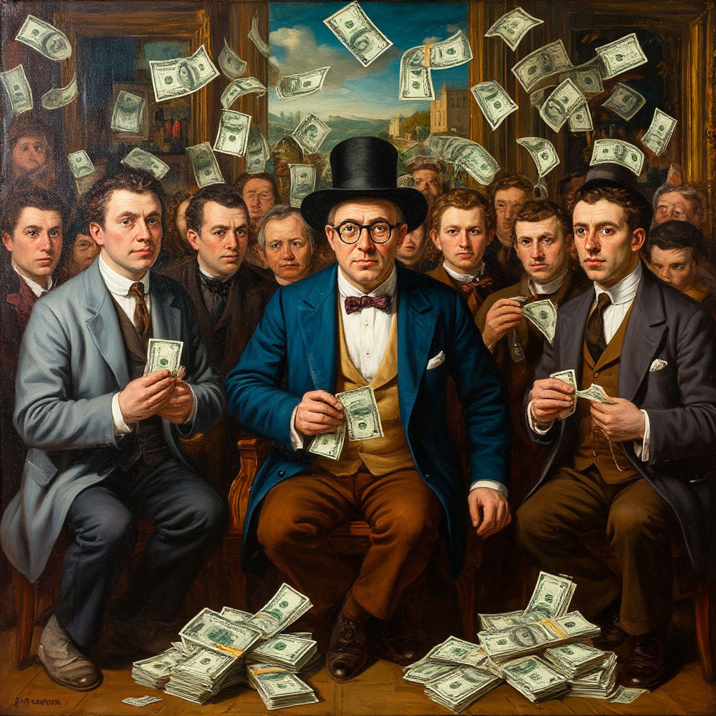 Генерация ИИ «Кража Века»