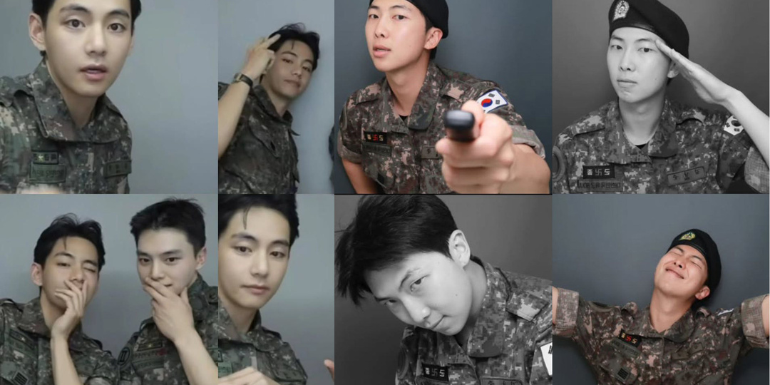 Последний день в армии. Ви (V) и РМ (RM) из BTS готовы к дембелю (новые фото)