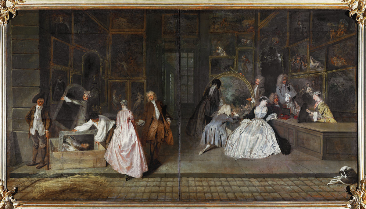 Антуан Ватто. "Вывеска Жерсена". 1720 г. (Источник - интернет)