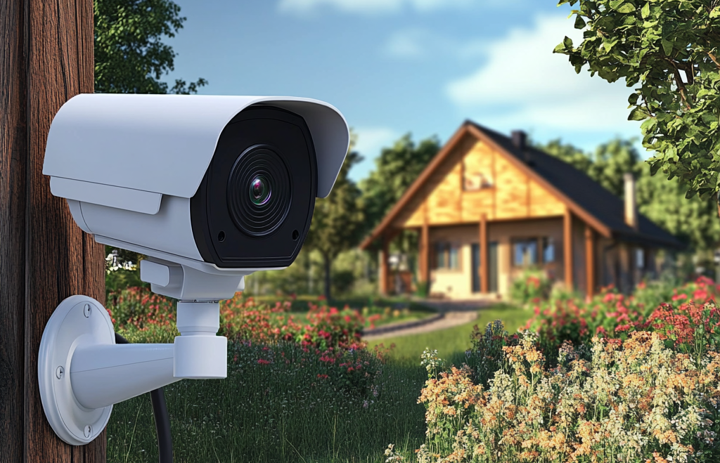 Установка камеры видеонаблюдения на даче