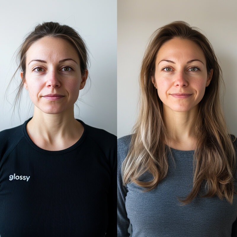 До и после приема средств Dr.Zubareva курсом в 30 дней
