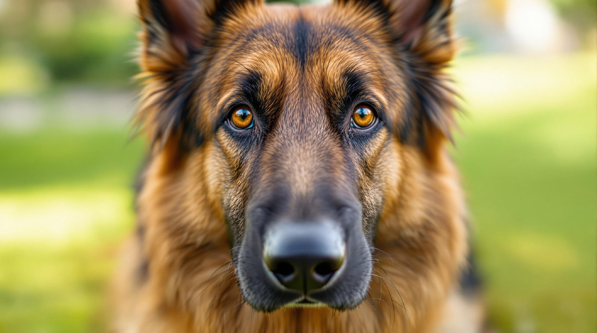 Немецкая овчарка на свежем воздухе, умная и преданная собака, идеальный домашний и служебный питомец.