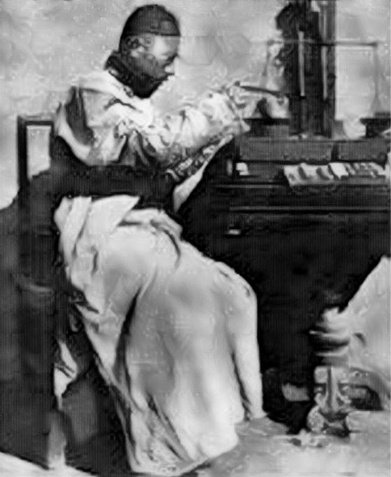 Фото 1. Фото, предположительно изображающее мастера Chan Wah Shun во время работы в обменном пункте в Foshan.