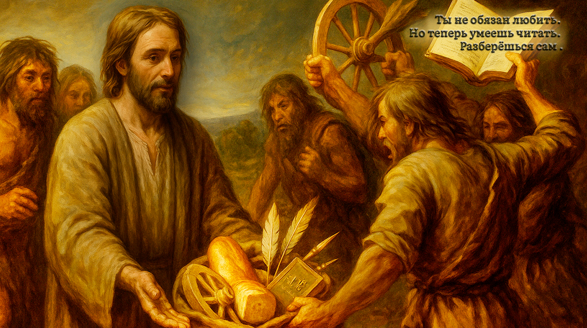 Ты можешь отгрызть руку, давшую тебе, но даже и в этом случае, она - не оскудеет.