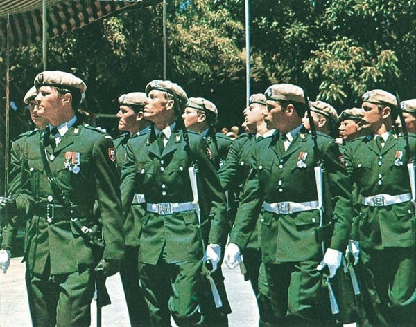 Парад родезийской армии