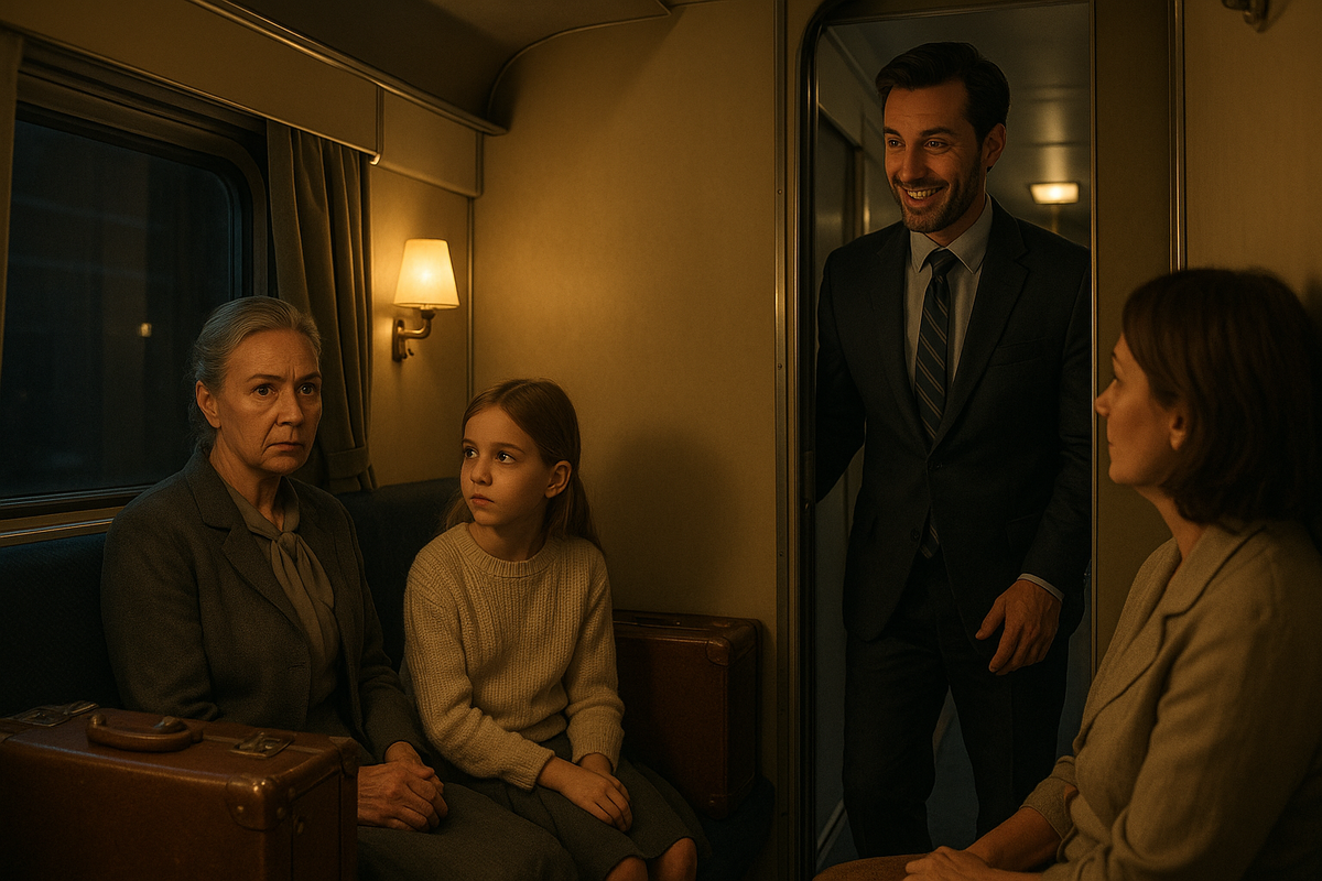 Он вошёл в купе, будто выступал на сцену. 