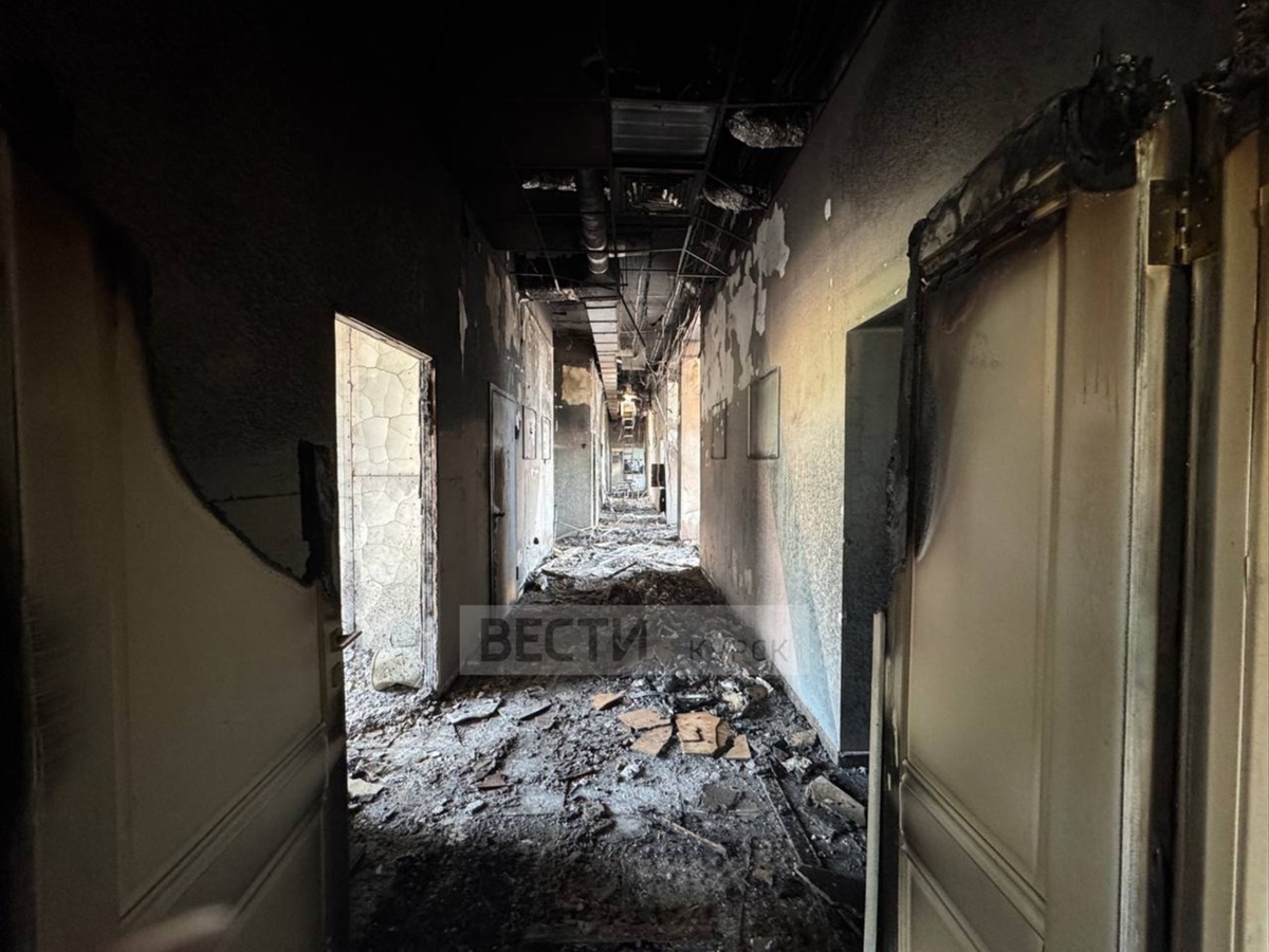    Кадры центра им. Гранина в Рыльском районе, пострадавшего от ракетного удара ВСУ в Курской области