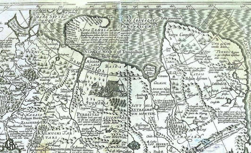Тартария на карте Mercator, 1630