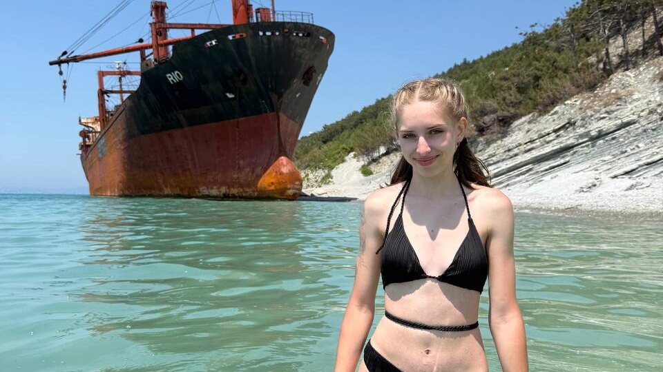 Сегодня мы ездили к сухогрузу RIO в Кабардинку