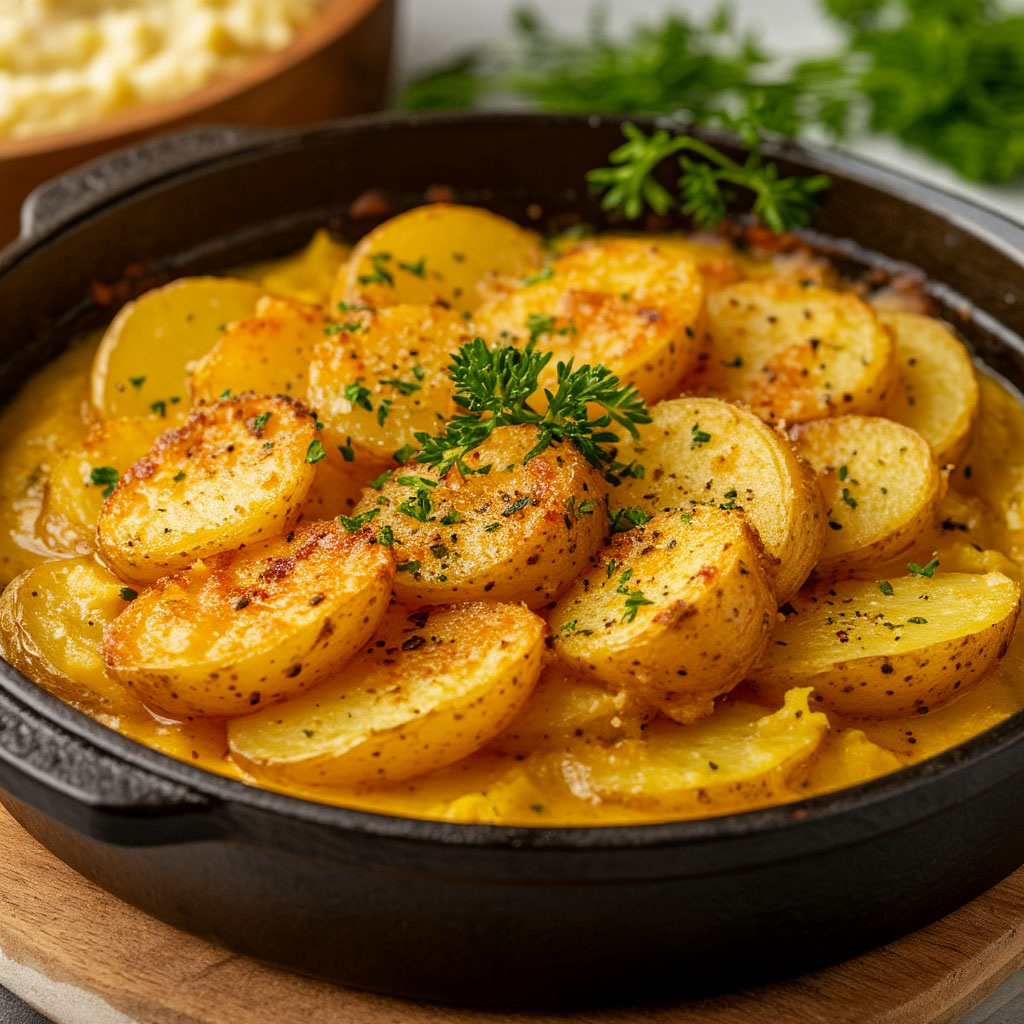 Картофельный гратен: ресторанный секрет, который перевернет твое представление о картошке!